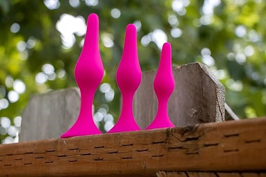 California Exotics Luxe Beginner Butt Plug Kit Pink Three Graduated Sizes - Butt Plugs