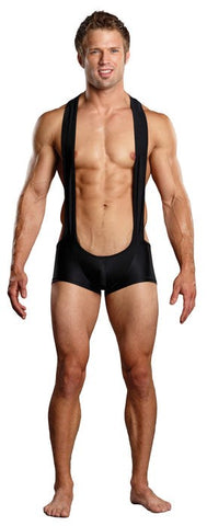 Male Power Soft Stretch Spandex Sling Short with Two Inch Support Bands - His Fetish