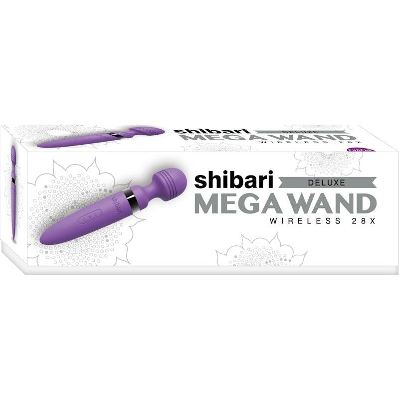 Shibari Deluxe Mega Wireless 28X Body Wand Massager Purple Powerful Vibrator - - Body Wands