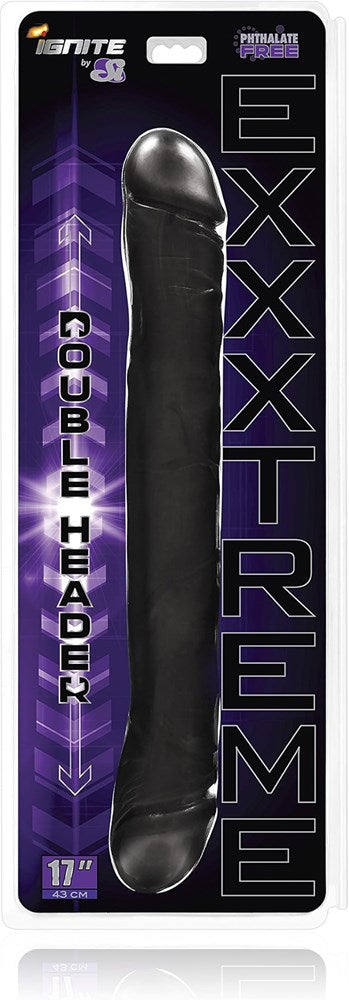 SI Novelties Exxtreme Double Ender Realistic Dong 17 Inch Medical Grade - - Double Ender