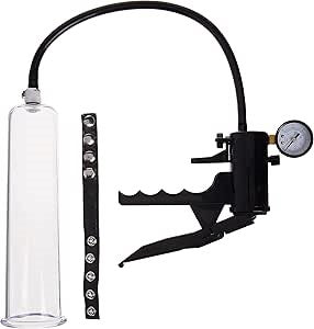 XR Brands Size Matters Advanced Size Premium Penis Pumping Kit with Gauge - Penis Pumps And Stretchers