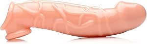 XR Brands Size Matters Dick Extender Sleeve 2 Inch Flesh Penis Extension - - Pumps, Extenders and Sleeves