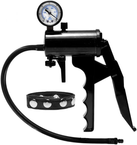 XR Brands Size Matters Premium Gauge Penis Pump with Professional Gauge - Penis Pumps And Stretchers