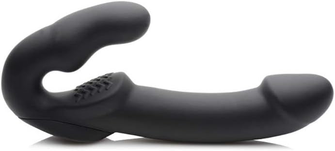XR Brands Strap U Evoke Rechargeable Vibrating Silicone Strapless Strap On - - Strap On Sextoys