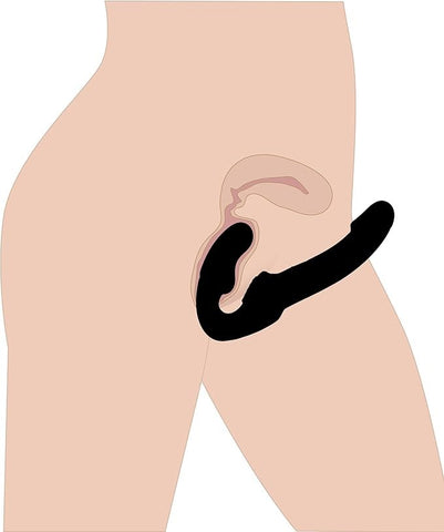 XR Brands Strap U Evoke Rechargeable Vibrating Silicone Strapless Strap On - Strap On Sextoys