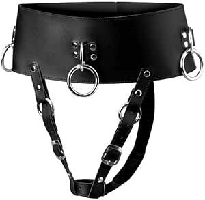 XR Brands Strict Forced Orgasm Wand Holder Bondage Belt with Adjustable Straps - Cuffs And Restraints