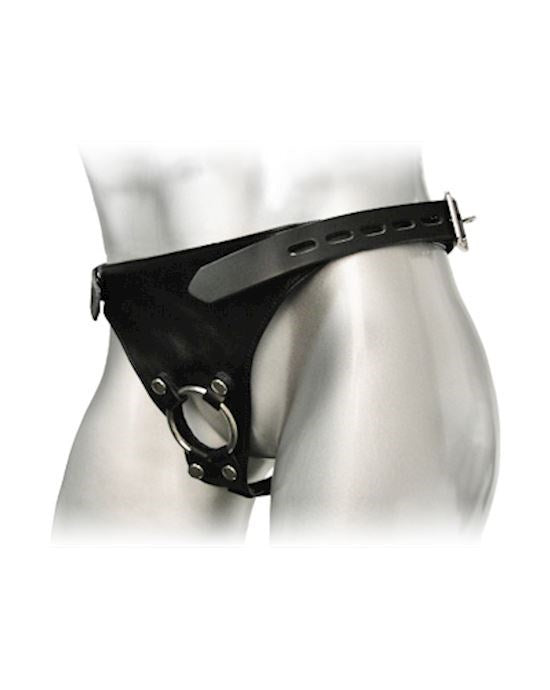 XR Brands Strict Male Chastity Harness Premium Control System - - Male Chastity