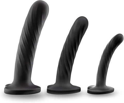 Blush Novelties Temptasia Twist Silicone Dildo Kit Set of Three Progressive - Realistic Dildos
