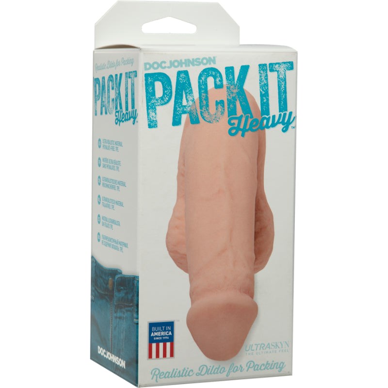 Doc Johnson Pack It Heavy Ultraskyn Realistic Dildo Comfortable Packer - - Realistic Dildos