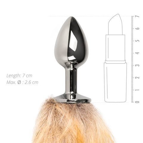 Fetish Collection Fox Tail No. 1 Butt Plug Premium Aluminum Temperature Play - Butt Plugs