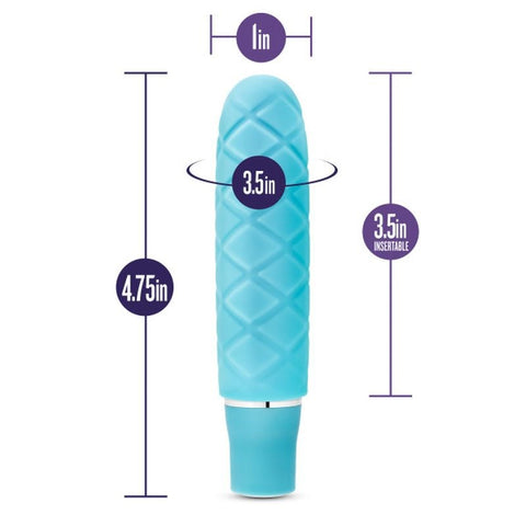 California Exotics Luxe Cozi Mini 10 Functions Silicone Vibrator Compact - Personal Massagers