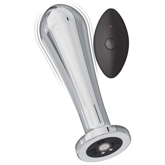 ASS-SATION Remote Vibrating Metal Anal Bulb - - Anal Vibrators