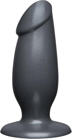Doc Johnson American Bombshell Fat Man Anal Plug Gun Metal Wide Base Design - Butt Plugs