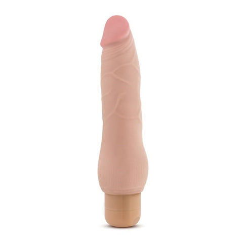 Blush Novelties Au Naturel Fabien Vibrating Dildo with Dual Density - Vibrating Dildos