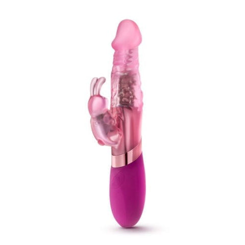 Blush Novelties Sexy Things Rechargeable Mini Rabbit Vibrator Pink with Triple Point Stimulation - Rabbit Vibrators