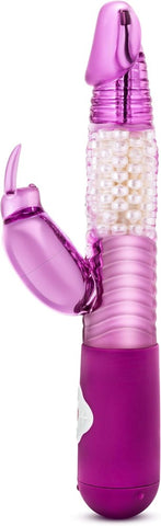 Blush Novelties Sexy Things Rocki N Eves 7 Function Rabbit Vibrator Pink - Rabbit Vibrators