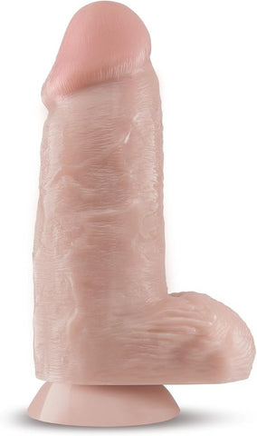 Blush Novelties Dr Skin Dr Chubbs LIfelike Texture Realistic Cock Vanilla - Realistic Dildos