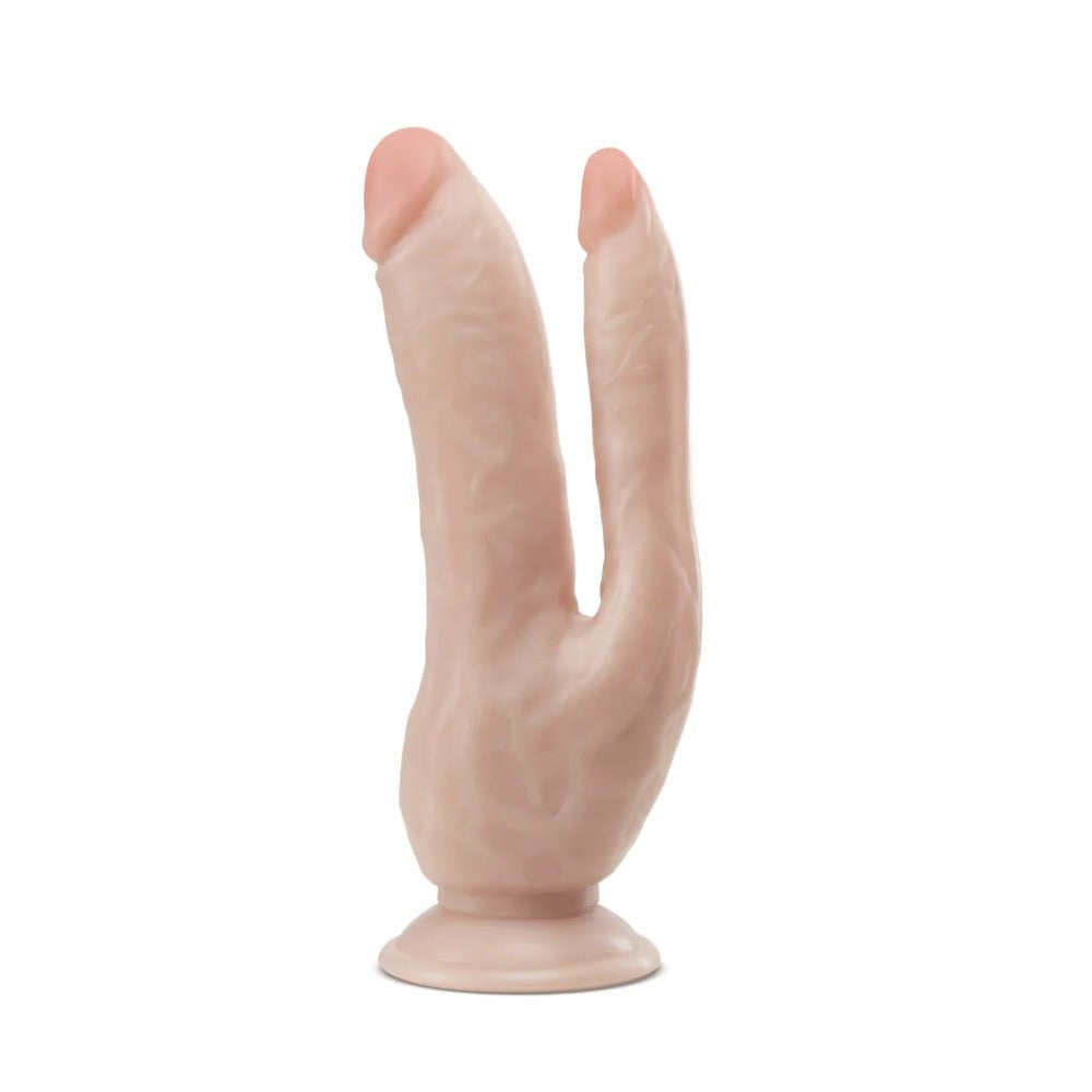 Blush Novelties Dr. Skin Double Penetration Realistic Cock 8 Inch Dildo - - Realistic Dildos