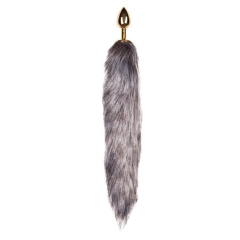 Fetish Collection Fox Tail No 5 Gold Anal Plug with Temperature Play - Butt Plugs