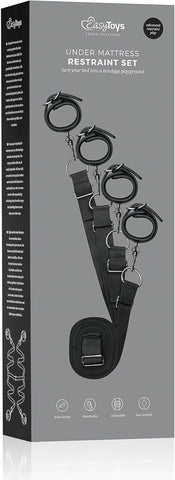 Fetish Collection Under Mattress Restraint Set with Foam Lined Cuffs - Cuffs And Restraints