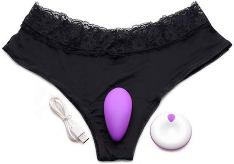 XR Brands Frisky Naughty Knickers Remote Control Panty Vibrator Wireless - Remote Control Vibrators
