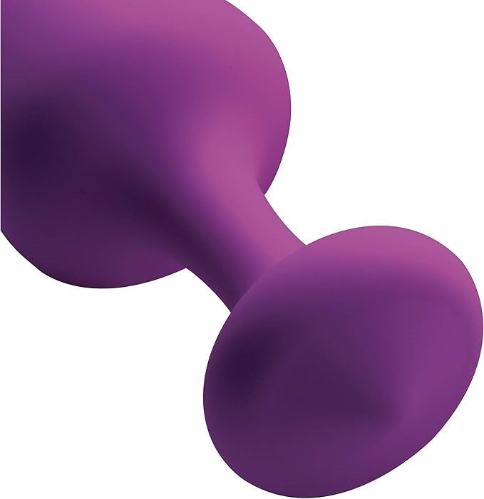 XR Brands Frisky Purple Pleasures Silicone Anal Plugs 3 Piece Training Set - - Butt Plugs