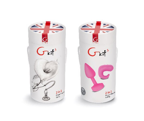 Gvibe Gkit Rechargeable Anal Plug Sunny Raspberry Dual Device Set - Butt Plugs