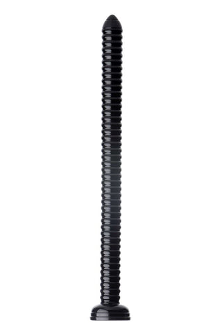 XR Brands Hosed Ribbed Hose Suction Cup Anal Dildo 19 Inch Deep Penetration - Anal Dildos