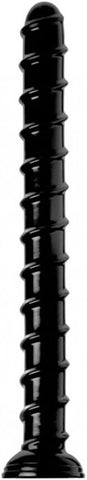 XR Brands Hosed Swirl Hose Anal Dildo 18 Inch with Suction Cup Base - Anal Dildos
