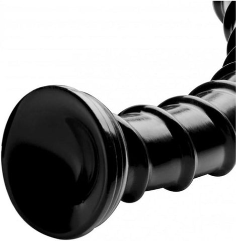 XR Brands Hosed Swirl Hose Anal Dildo 18 Inch with Suction Cup Base - Anal Dildos