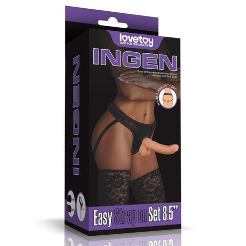 Lovetoy Easy Strap On Set 8.5 Inch - Strap On Sextoys