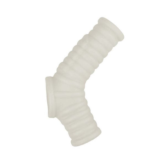 Vibrating Ribbed Fit Vibrating Power Cock Sleeve - - Pumps, Extenders and Sleeves