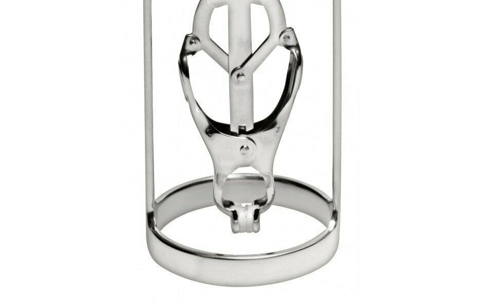 XR Brands Master Series Stainless Steel Clover Clamp Nipple Stretcher Set - - Nipple and Clit Clamps