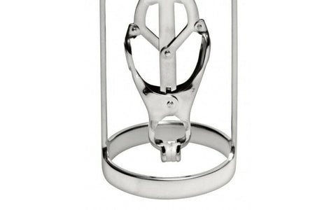 XR Brands Master Series Stainless Steel Clover Clamp Nipple Stretcher Set - Nipple and Clit Clamps