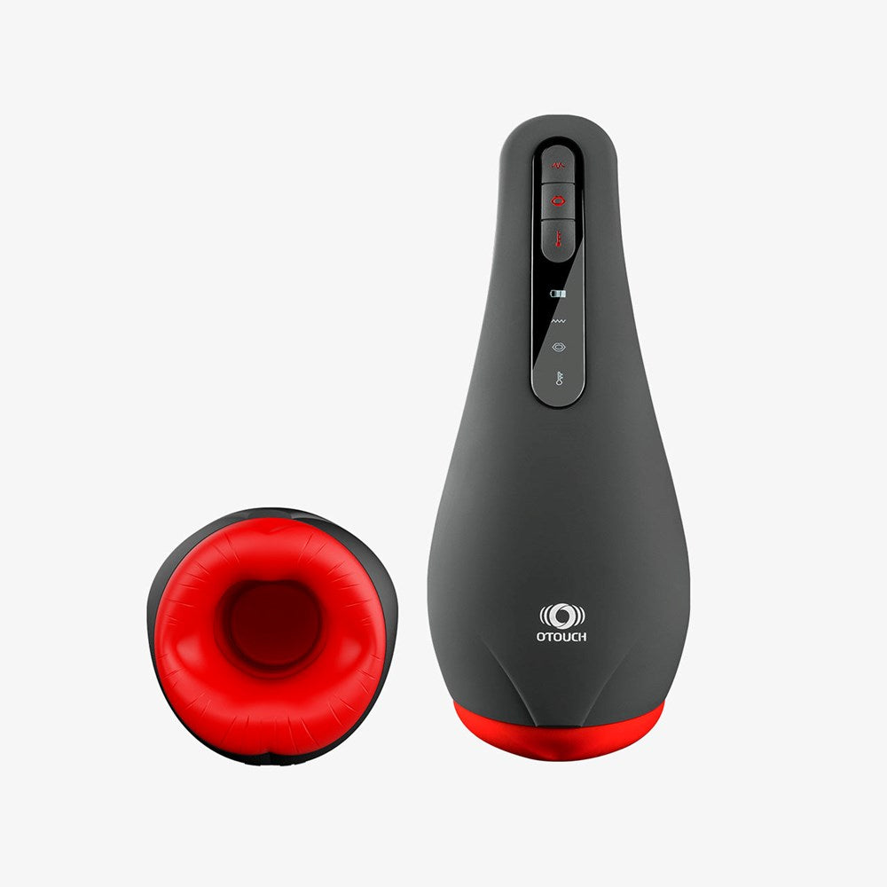 OTouch Airturn 2 Heating Suction Mens Masturbator with Dual Warming Function - - Masturbators and Strokers