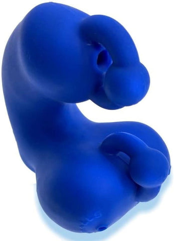 OxBalls Meatlocker Chastity Sheath Police Blue Premium Control Device - Male Chastity