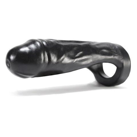 OxBalls Thug Double Fucker Penis Extender Black Dual Function Enhancement - Penis Sleeves and Extenders
