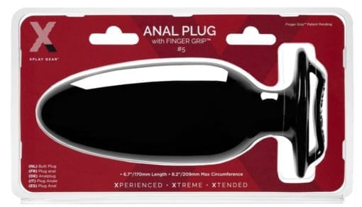 Perfect Fit Xplay Finger Grip Anal Plug 5L Premium Butt Plug with Control - Butt Plugs