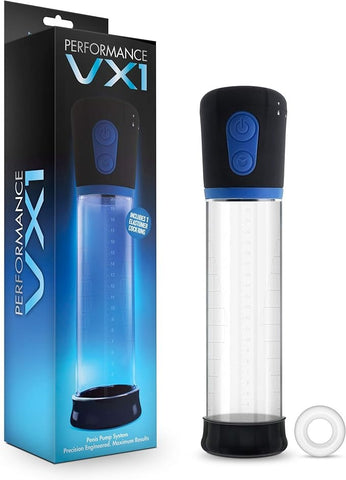 Blush Novelties Performance VX1 Male Enhancement Penis Pump System Clear - Penis Pumps And Stretchers
