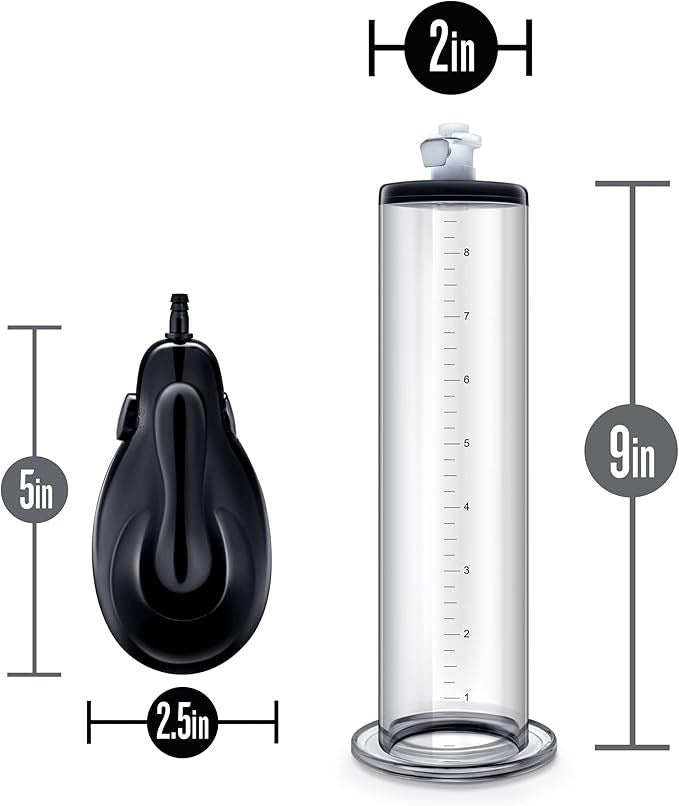 Blush Novelties Performance VX9 Auto Penis Pump Clear Automatic Enhancement - Penis Pumps And Stretchers