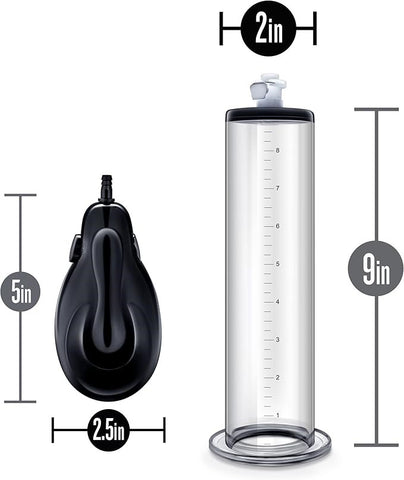 Blush Novelties Performance VX9 Auto Penis Pump Clear Automatic Enhancement - Penis Pumps And Stretchers