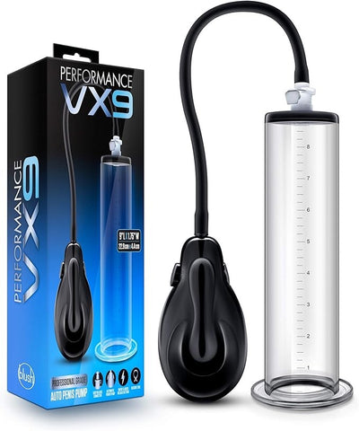 Blush Novelties Performance VX9 Auto Penis Pump Clear Automatic Enhancement - Penis Pumps And Stretchers