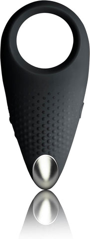 Rocks Off Empower Vibrating Cock Ring Black Couples Stimulation - Vibrating Cock Rings