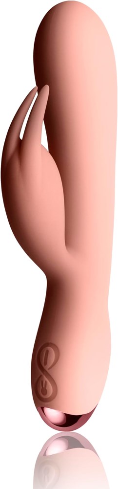 Rocks Off Flutter Silicone Rabbit Vibrator Pink Dual Clitoral G Spot - - Rabbit Vibrators