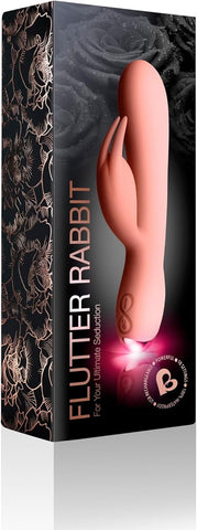 Rocks Off Flutter Silicone Rabbit Vibrator Pink Dual Clitoral G Spot - Rabbit Vibrators