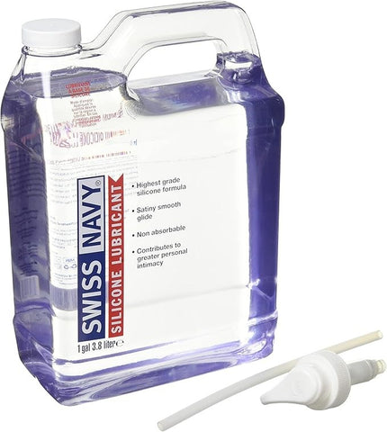 Swiss Navy Premium Adult Silicone Lubricant 3.8L Professional Grade Formula - Silicone Based Lubes