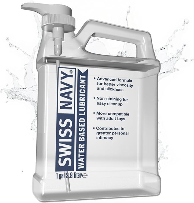 Swiss Navy Water Based Adult Lubricant 3.8L Gel to Liquid Formula - - Water Based Lubes