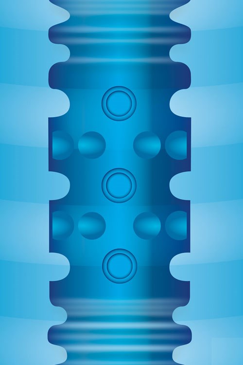 Xgen Products Zolo Backdoor Squeezable Vibrating Mens Stroker Masturbator - Masturbators and Strokers