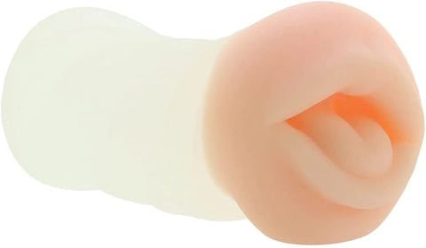Xgen Products Zolo Deep Throat Male Masturbator Clear with Visual Design - Masturbators and Strokers