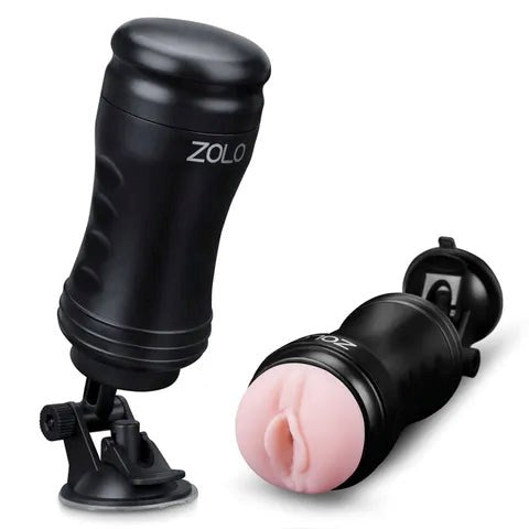 Xgen Products Zolo Handsfree Male Masturbator Flesh with Suction Mount - Masturbators and Strokers